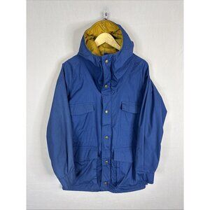 Vintage Eddie Bauer Expedition Parka Mens S Blue Hooded Outdoor Jacket